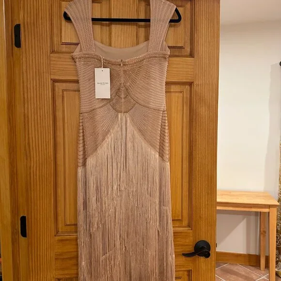 Babeyond Graceful Gradient Bead Fringe Champagne Gold Flapper - Picture 3 of 6